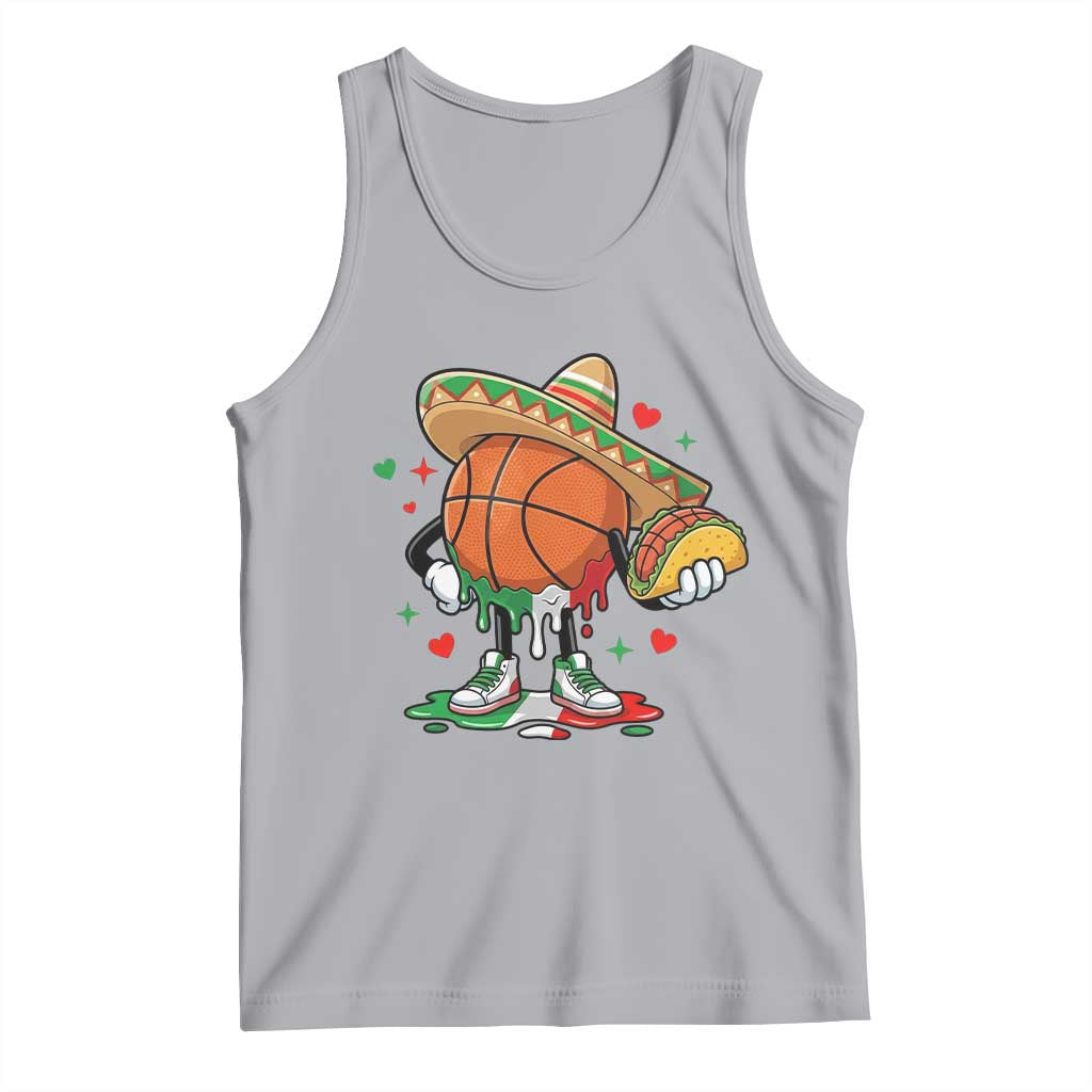 Funny Cinco De Mayo Basketball Tank Top Mexican Fiesta Party TS12 Athletic Heather Print Your Wear