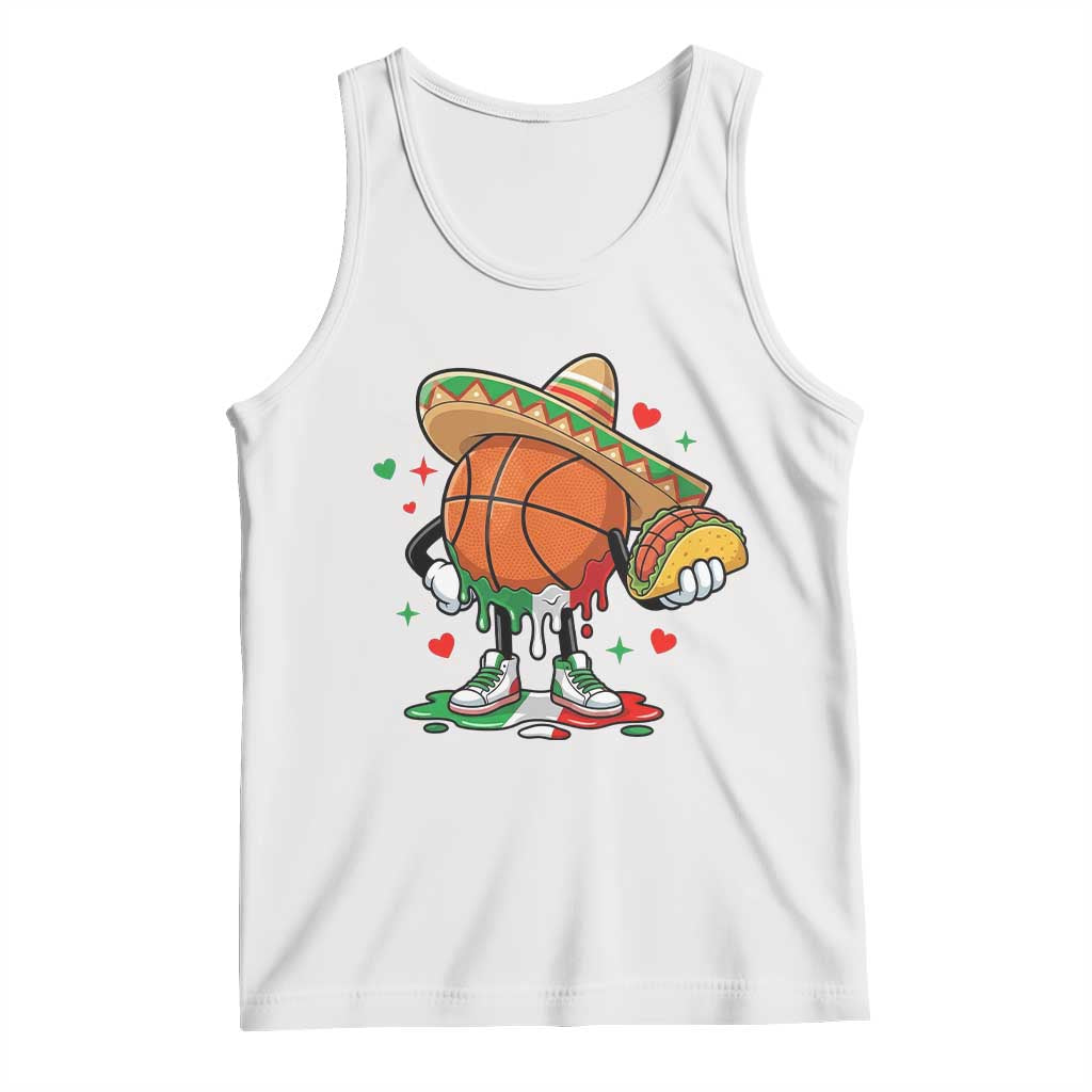 Funny Cinco De Mayo Basketball Tank Top Mexican Fiesta Party TS12 White Print Your Wear