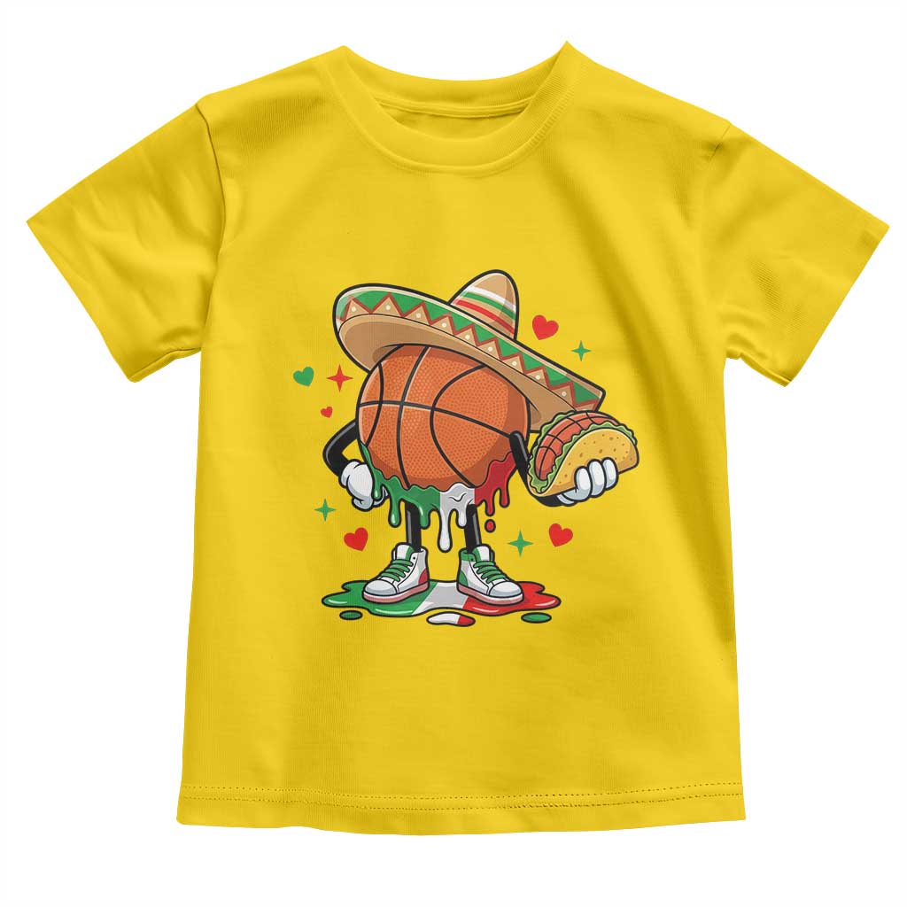Funny Cinco De Mayo Basketball Toddler T Shirt Mexican Fiesta Party TS12 Daisy Print Your Wear