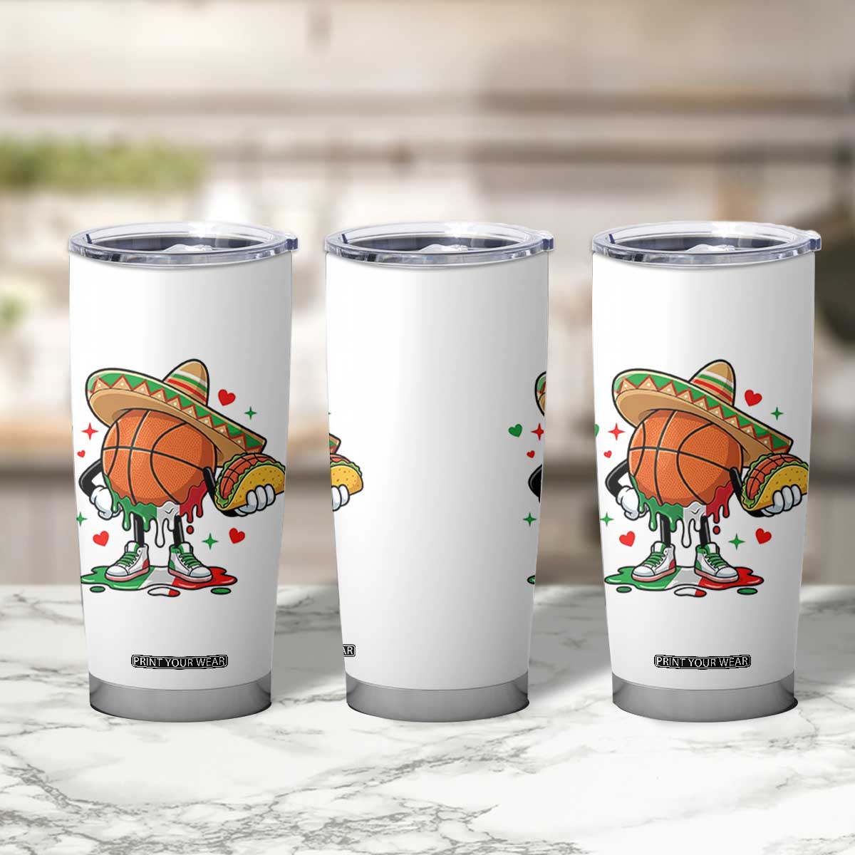Funny Cinco De Mayo Basketball Tumbler Cup Mexican Fiesta Party TS12 Print Your Wear