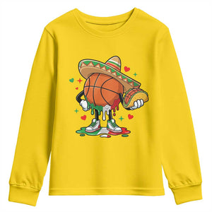 Funny Cinco De Mayo Basketball Youth Sweatshirt Mexican Fiesta Party TS12 Daisy Print Your Wear