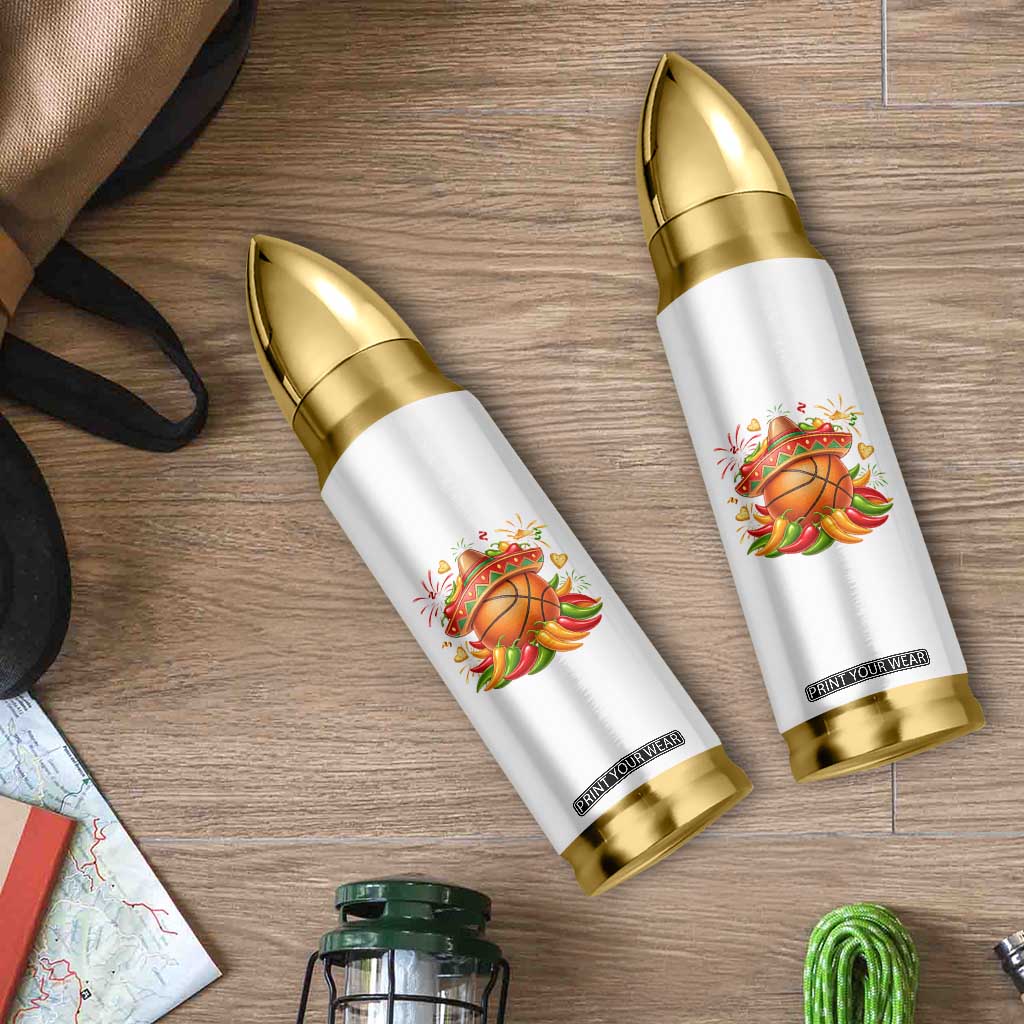 Funny Cinco De Mayo Basketball Bullet Tumbler Mexican Fiesta Hoops Party TS12 Print Your Wear
