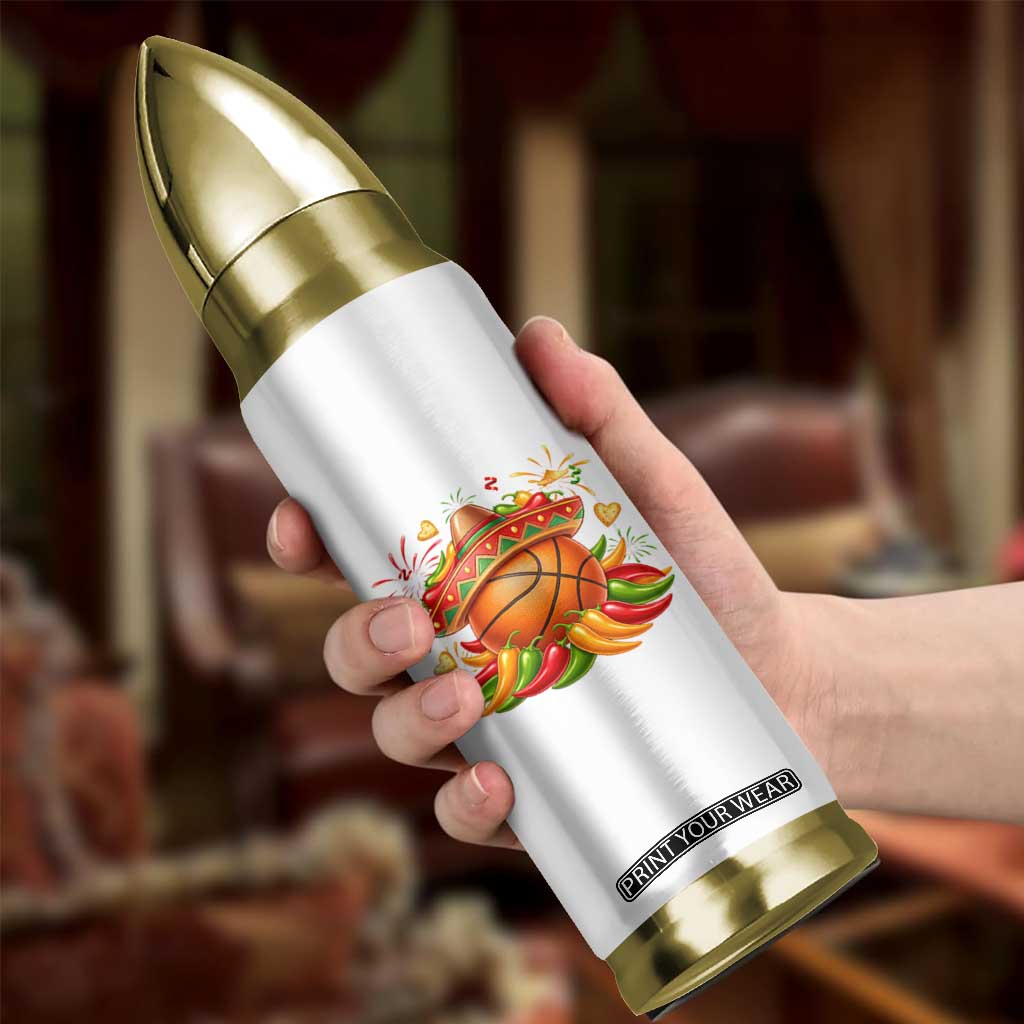 Funny Cinco De Mayo Basketball Bullet Tumbler Mexican Fiesta Hoops Party TS12 Print Your Wear
