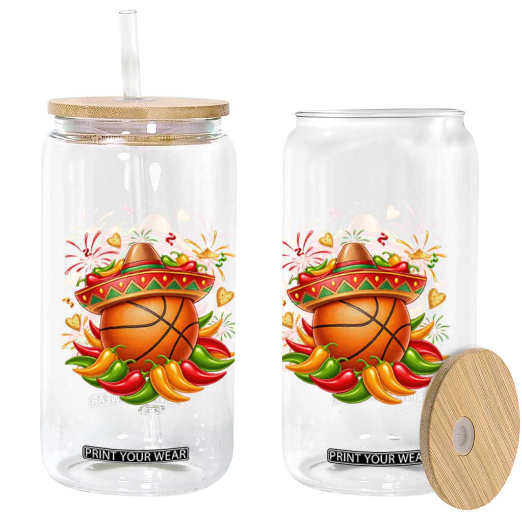 Funny Cinco De Mayo Basketball Glass Can Mexican Fiesta Hoops Party TS12 Print Your Wear