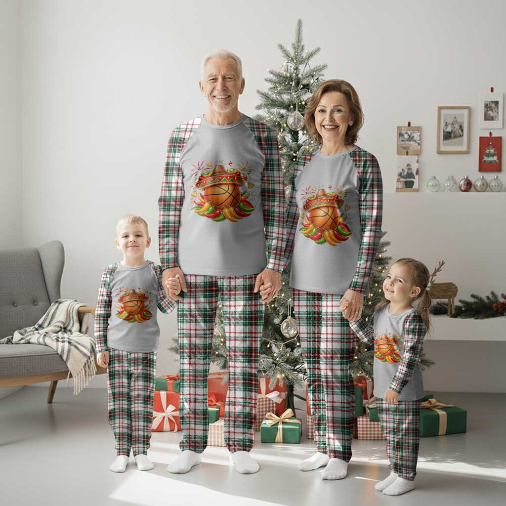 Funny Cinco De Mayo Basketball Plaid Pajama Set Mexican Fiesta Hoops Party TS12 Christmas Plaid Print Your Wear