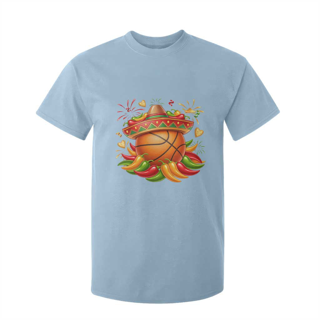 Funny Cinco De Mayo Basketball T Shirt For Kid Mexican Fiesta Hoops Party TS12 Light Blue Print Your Wear