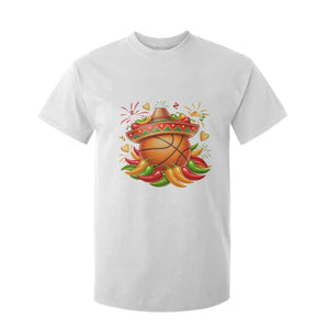 Funny Cinco De Mayo Basketball T Shirt For Kid Mexican Fiesta Hoops Party TS12 White Print Your Wear