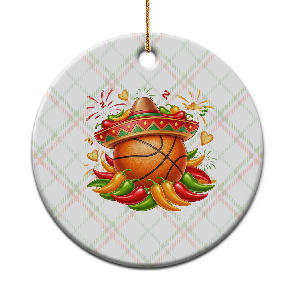Funny Cinco De Mayo Basketball Ceramic Ornament Mexican Fiesta Hoops Party TS12 1pc Christmas Plaid Print Your Wear