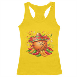 Funny Cinco De Mayo Basketball Racerback Tank Top Mexican Fiesta Hoops Party TS12 Daisy Print Your Wear