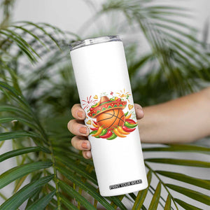 Funny Cinco De Mayo Basketball Skinny Tumbler Mexican Fiesta Hoops Party TS12 Print Your Wear