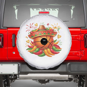 Funny Cinco De Mayo Basketball Spare Tire Cover Mexican Fiesta Hoops Party TS12 White Print Your Wear