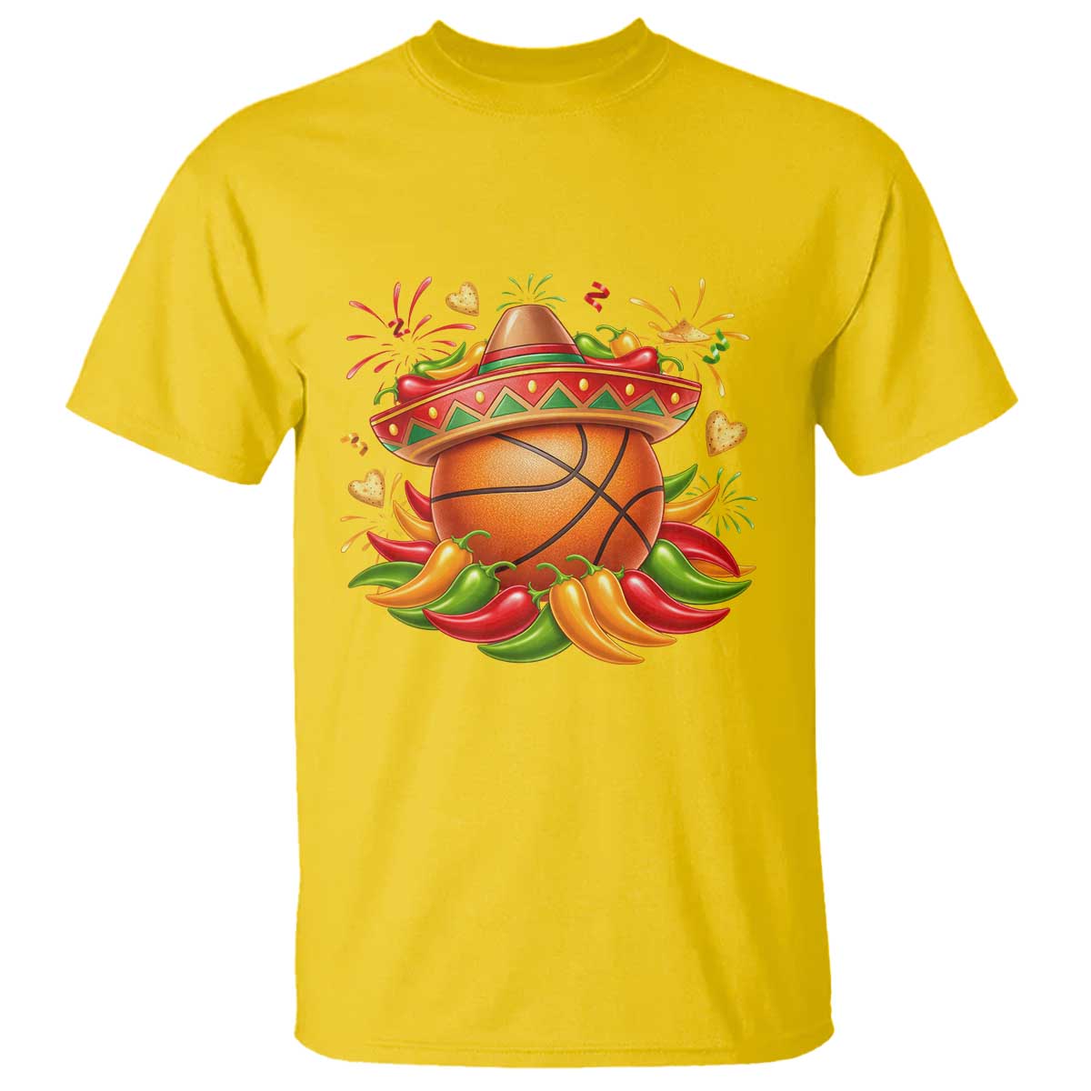 Funny Cinco De Mayo Basketball T Shirt Mexican Fiesta Hoops Party TS12 Daisy Print Your Wear