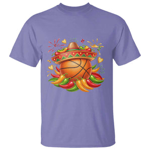 Funny Cinco De Mayo Basketball T Shirt Mexican Fiesta Hoops Party TS12 Violet Print Your Wear
