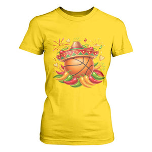 Funny Cinco De Mayo Basketball T Shirt For Women Mexican Fiesta Hoops Party TS12 Daisy Print Your Wear