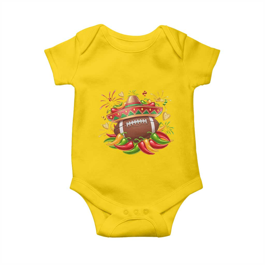 Funny Cinco De Mayo Football Baby Onesie Mexican Fiesta Party TS12 Daisy Print Your Wear