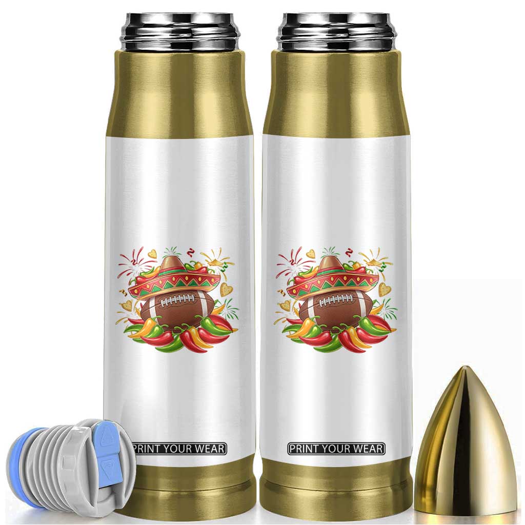 Funny Cinco De Mayo Football Bullet Tumbler Mexican Fiesta Party TS12 White Print Your Wear