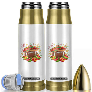 Funny Cinco De Mayo Football Bullet Tumbler Mexican Fiesta Party TS12 White Print Your Wear