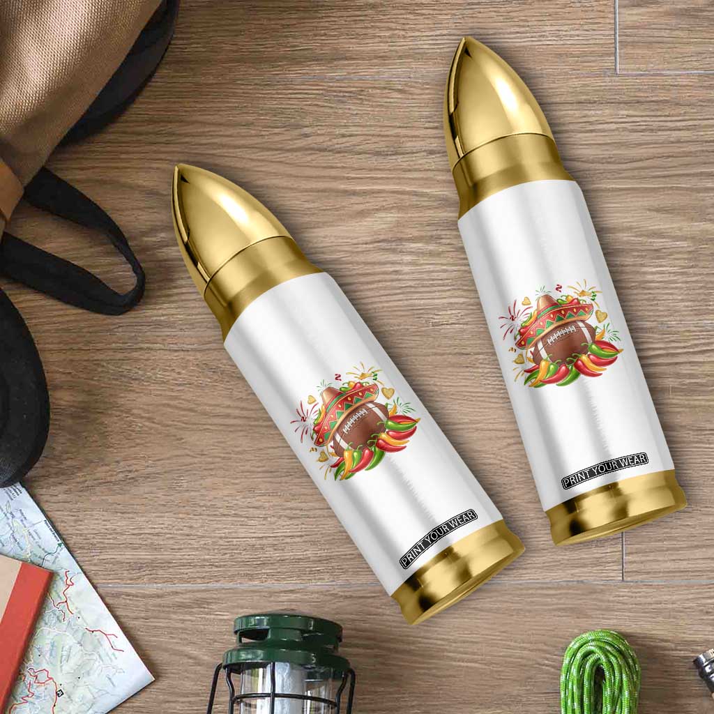 Funny Cinco De Mayo Football Bullet Tumbler Mexican Fiesta Party TS12 Print Your Wear
