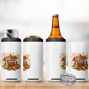Funny Cinco De Mayo Football 4 in 1 Can Cooler Tumbler Mexican Fiesta Party TS12 Print Your Wear