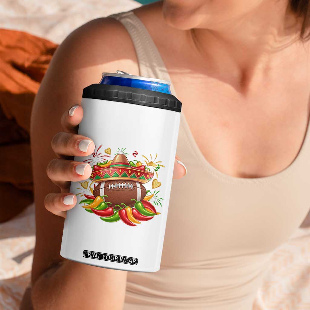 Funny Cinco De Mayo Football 4 in 1 Can Cooler Tumbler Mexican Fiesta Party TS12 Print Your Wear