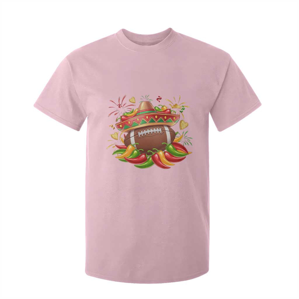 Funny Cinco De Mayo Football T Shirt For Kid Mexican Fiesta Party TS12 Light Pink Print Your Wear