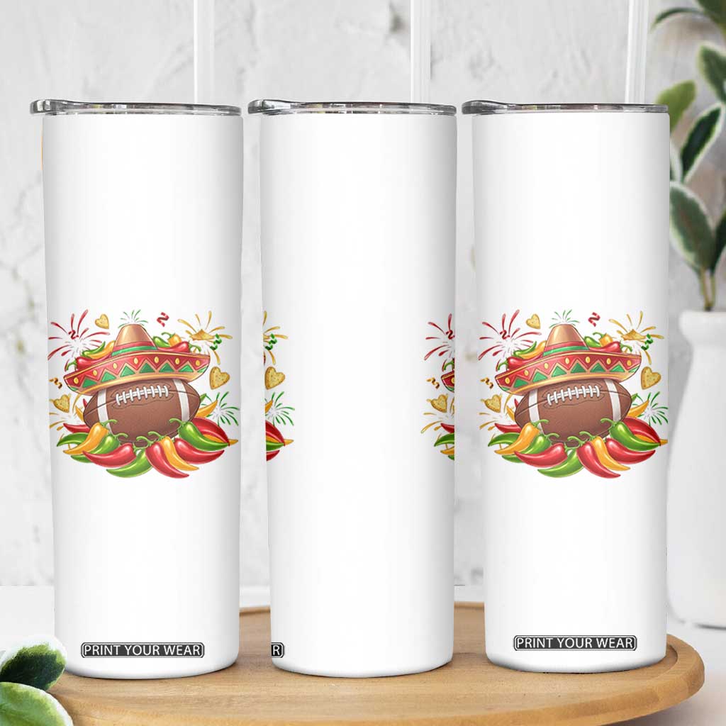 Funny Cinco De Mayo Football Skinny Tumbler Mexican Fiesta Party TS12 Print Your Wear