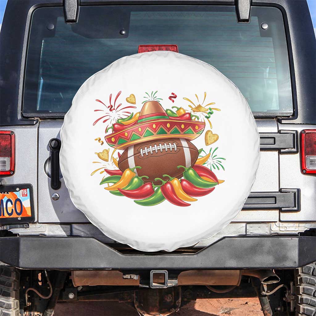 Funny Cinco De Mayo Football Spare Tire Cover Mexican Fiesta Party TS12 No hole White Print Your Wear