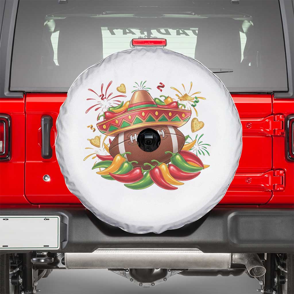 Funny Cinco De Mayo Football Spare Tire Cover Mexican Fiesta Party TS12 White Print Your Wear