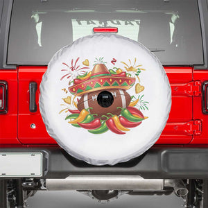 Funny Cinco De Mayo Football Spare Tire Cover Mexican Fiesta Party TS12 White Print Your Wear