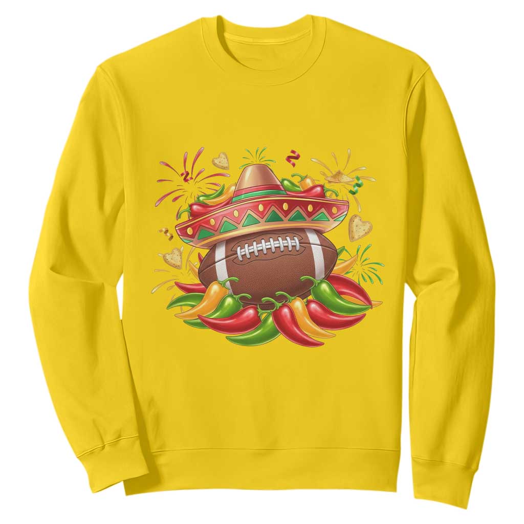 Funny Cinco De Mayo Football Sweatshirt Mexican Fiesta Party TS12 Daisy Print Your Wear