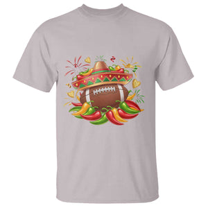 Funny Cinco De Mayo Football T Shirt Mexican Fiesta Party TS12 Ice Gray Print Your Wear