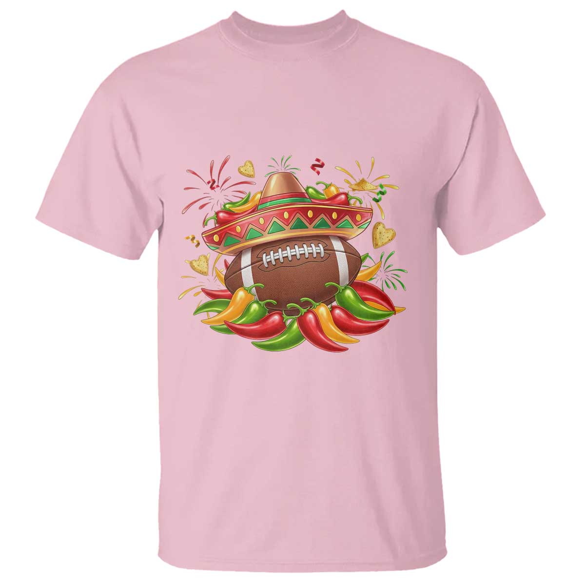 Funny Cinco De Mayo Football T Shirt Mexican Fiesta Party TS12 Light Pink Print Your Wear