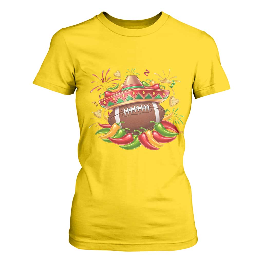Funny Cinco De Mayo Football T Shirt For Women Mexican Fiesta Party TS12 Daisy Print Your Wear