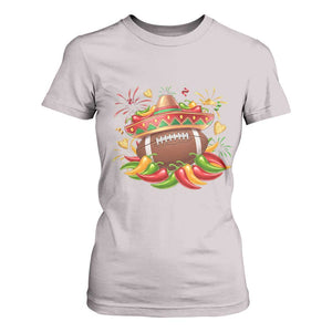 Funny Cinco De Mayo Football T Shirt For Women Mexican Fiesta Party TS12 Ice Gray Print Your Wear
