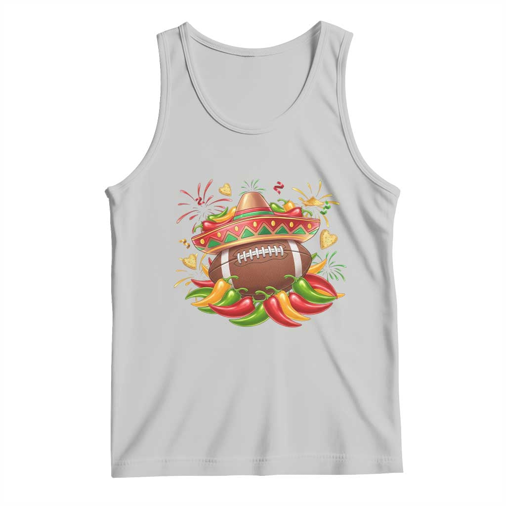Funny Cinco De Mayo Football Tank Top Mexican Fiesta Party TS12 Ash Print Your Wear
