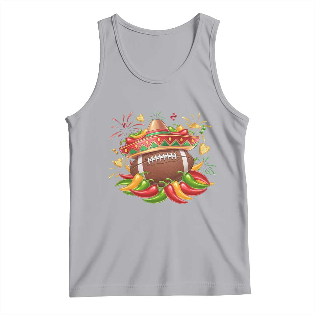 Funny Cinco De Mayo Football Tank Top Mexican Fiesta Party TS12 Athletic Heather Print Your Wear