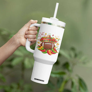 Funny Cinco De Mayo Football Tumbler With Handle Mexican Fiesta Party TS12 Print Your Wear