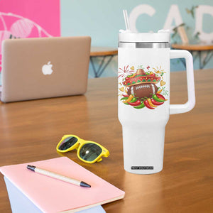 Funny Cinco De Mayo Football Tumbler With Handle Mexican Fiesta Party TS12 Print Your Wear