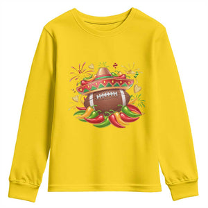 Funny Cinco De Mayo Football Youth Sweatshirt Mexican Fiesta Party TS12 Daisy Print Your Wear