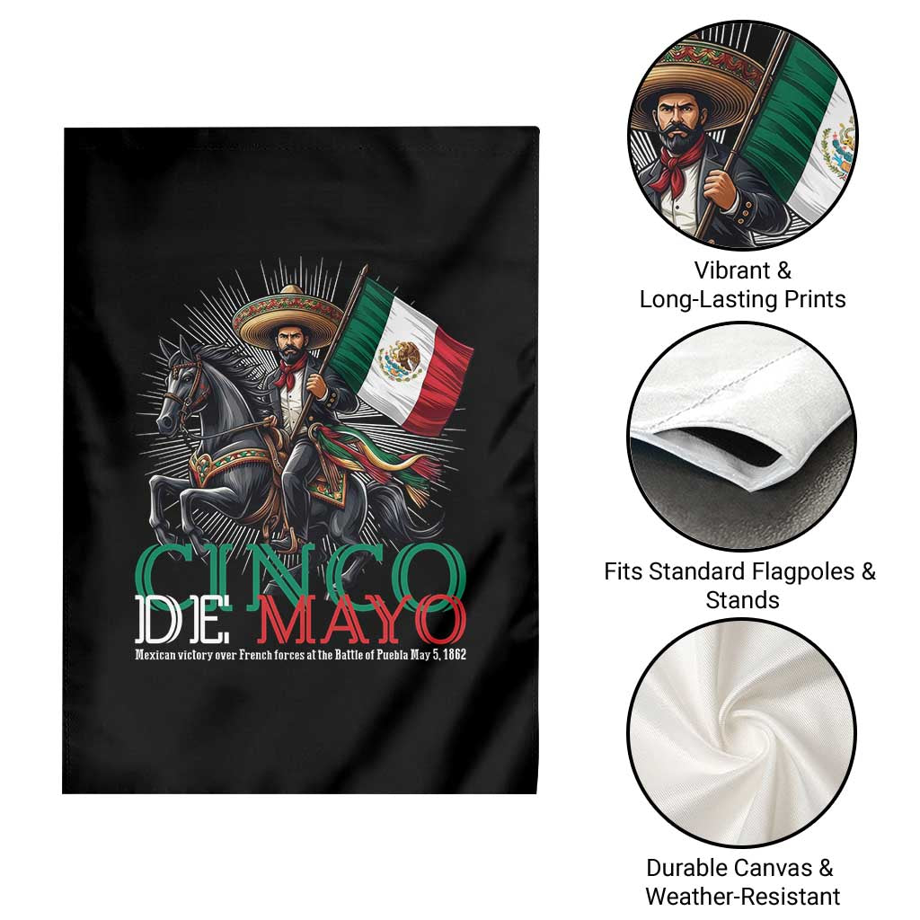 Cinco De Mayo Battle Of Puebla Garden Flag Historical Mexican Heritage TS12 Print Your Wear