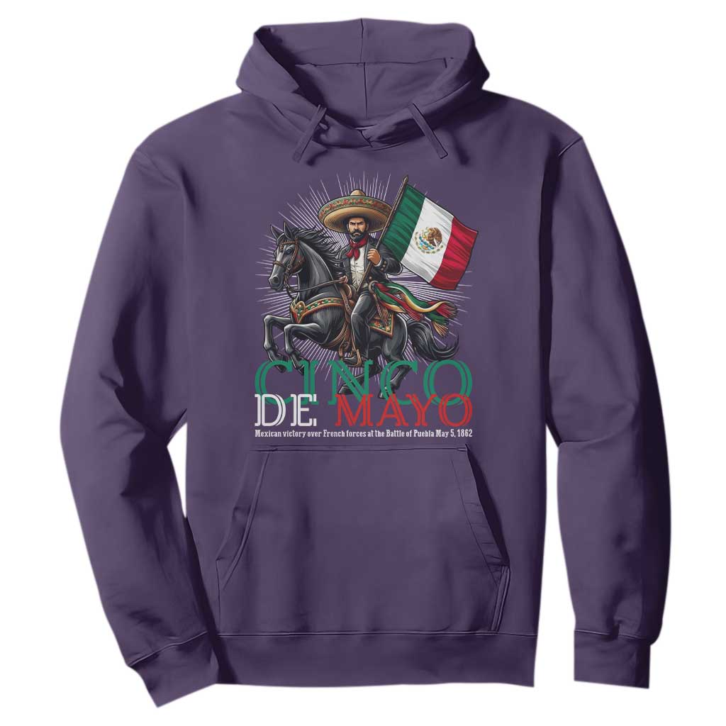 Cinco De Mayo Battle Of Puebla Hoodie Historical Mexican Heritage TS12 Purple Print Your Wear