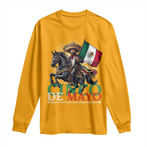 Cinco De Mayo Battle Of Puebla Long Sleeve Shirt Historical Mexican Heritage TS12 Gold Print Your Wear