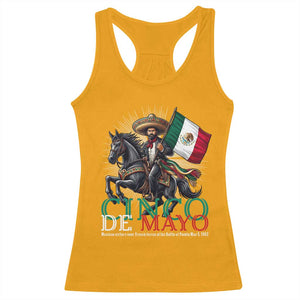 Cinco De Mayo Battle Of Puebla Racerback Tank Top Historical Mexican Heritage TS12 Gold Print Your Wear