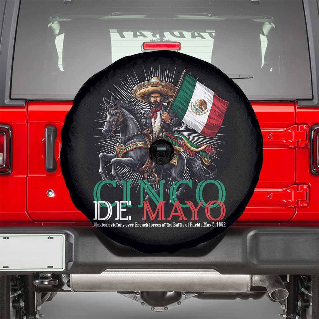 Cinco De Mayo Battle Of Puebla Spare Tire Cover Historical Mexican Heritage TS12 Black Print Your Wear
