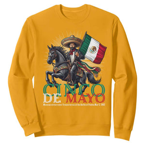 Cinco De Mayo Battle Of Puebla Sweatshirt Historical Mexican Heritage TS12 Gold Print Your Wear