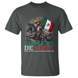 Cinco De Mayo Battle Of Puebla T Shirt Historical Mexican Heritage TS12 Dark Heather Print Your Wear