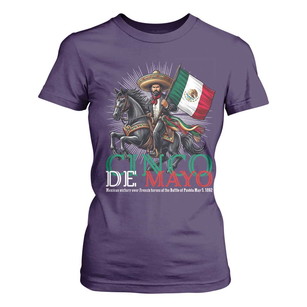 Cinco De Mayo Battle Of Puebla T Shirt For Women Historical Mexican Heritage TS12 Purple Print Your Wear