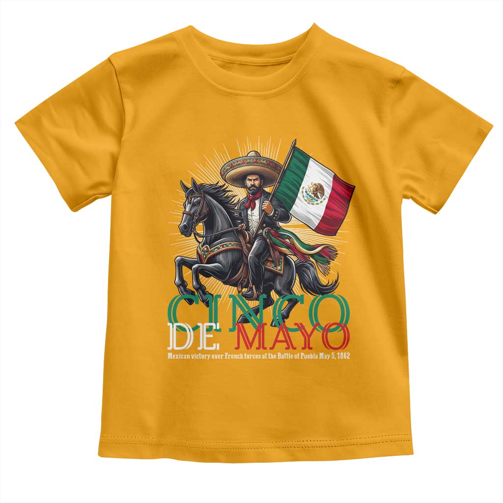 Cinco De Mayo Battle Of Puebla Toddler T Shirt Historical Mexican Heritage TS12 Gold Print Your Wear