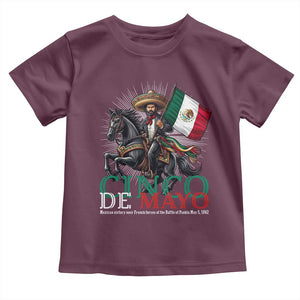 Cinco De Mayo Battle Of Puebla Toddler T Shirt Historical Mexican Heritage TS12 Maroon Print Your Wear