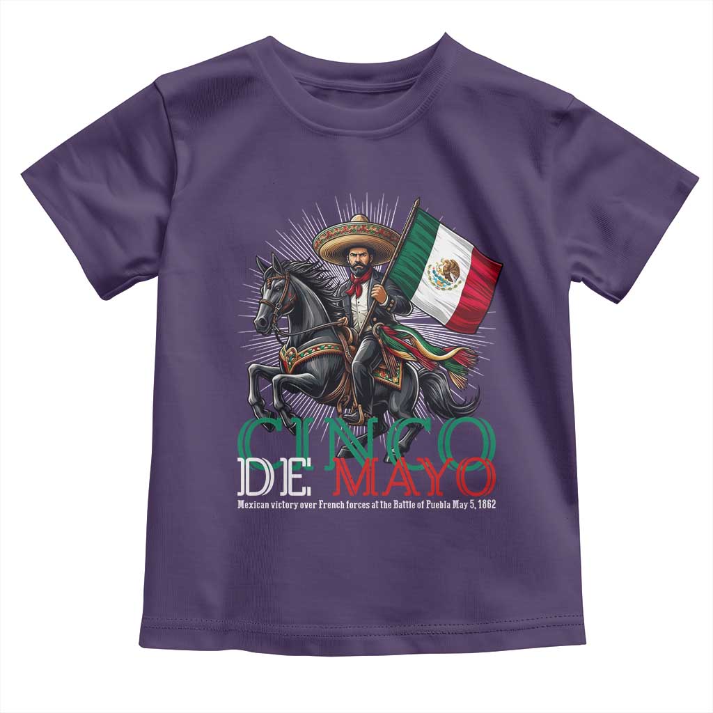 Cinco De Mayo Battle Of Puebla Toddler T Shirt Historical Mexican Heritage TS12 Purple Print Your Wear